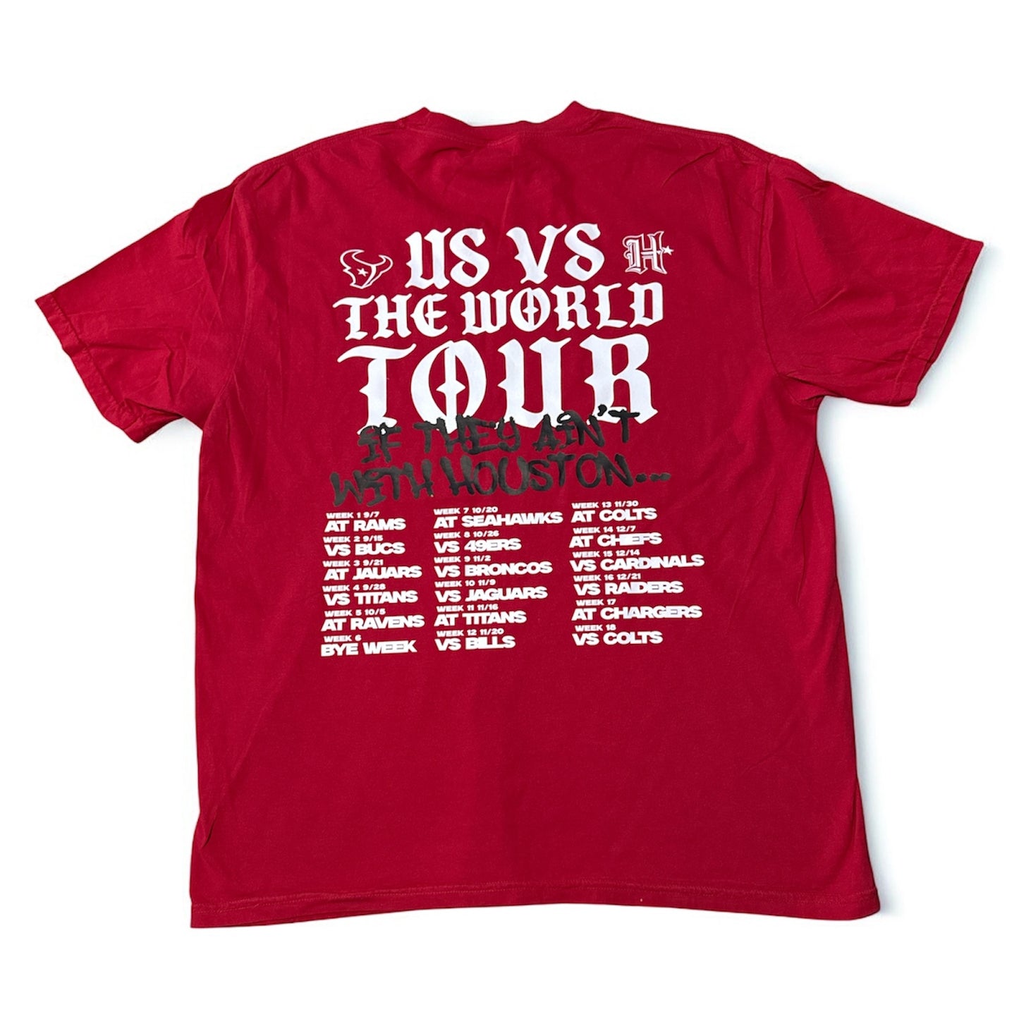 Houston Texans 25' Schedule Tee