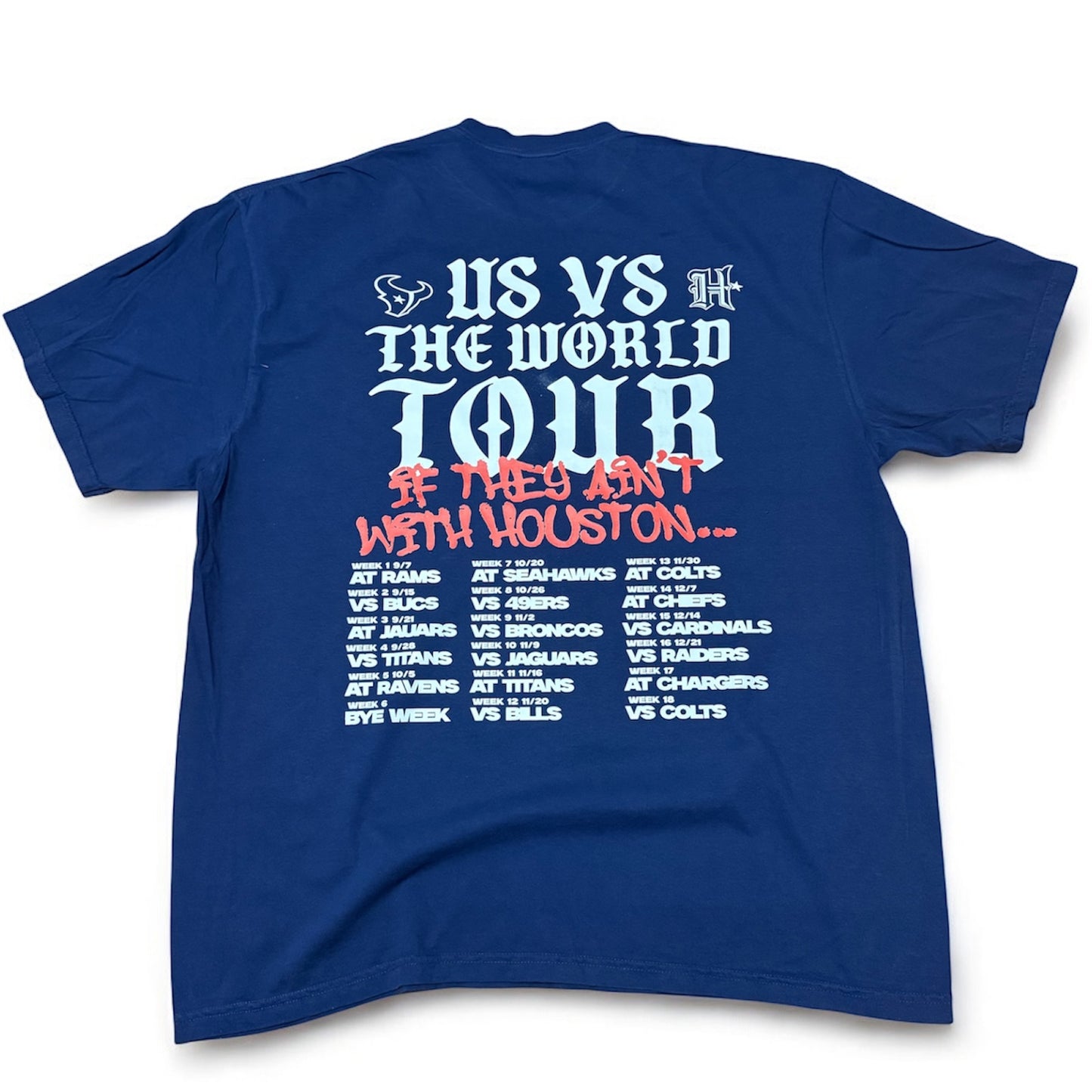 Houston Texans 25' Schedule Tee
