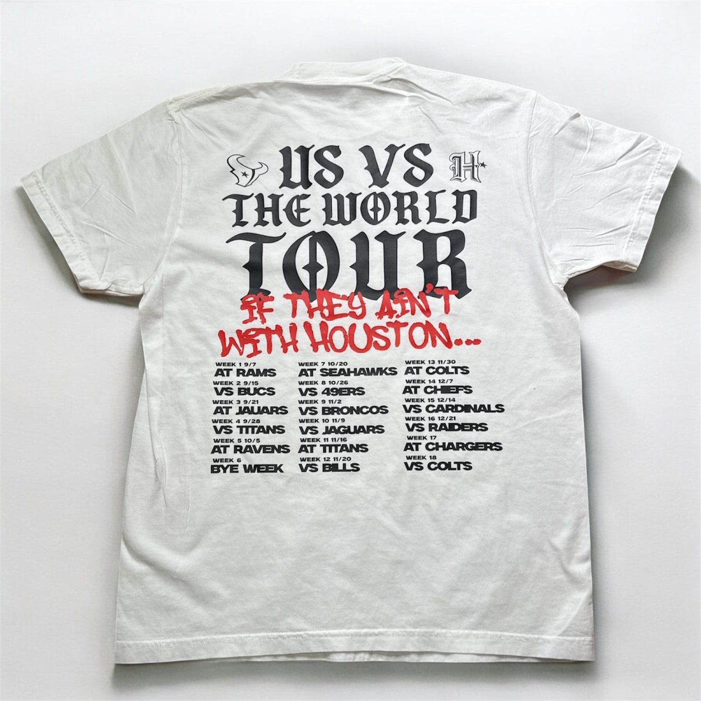 Houston Texans 25' Schedule Tee