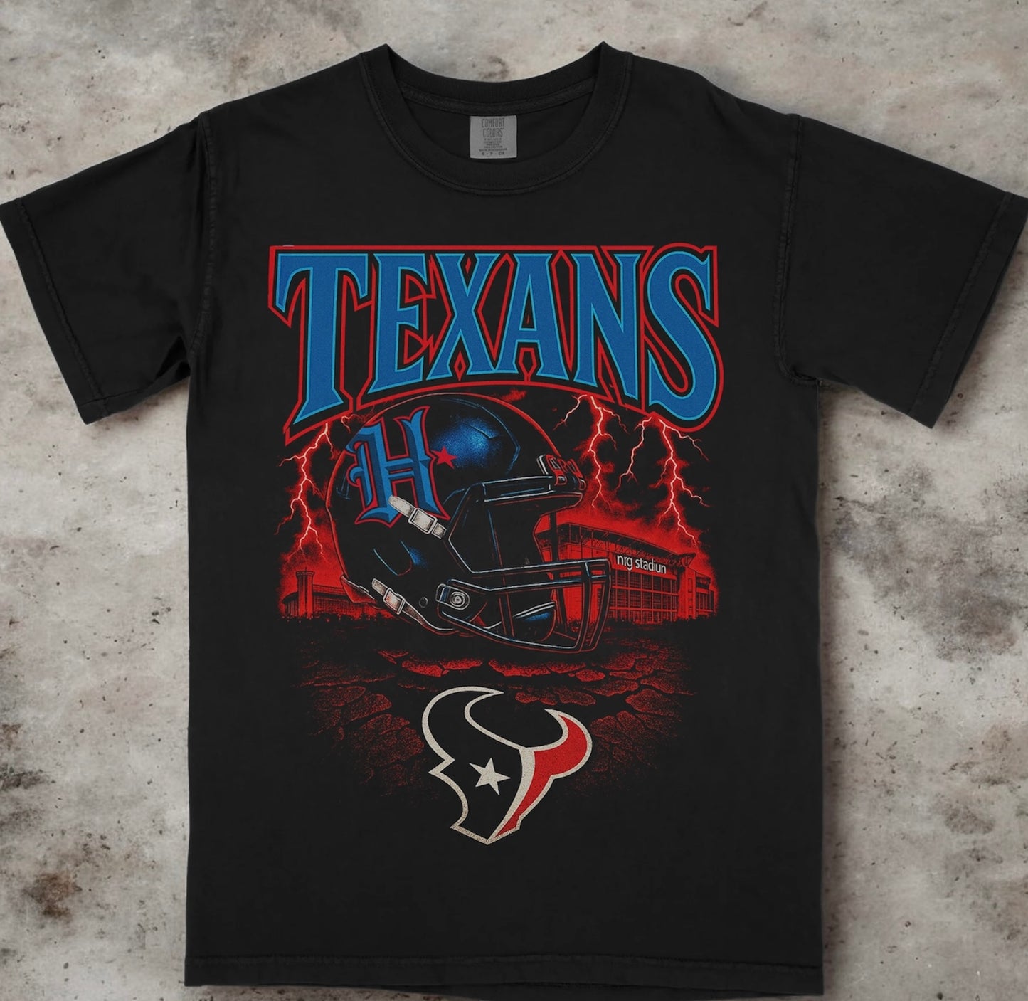 Texans Vintage Helmet Gameday Tee
