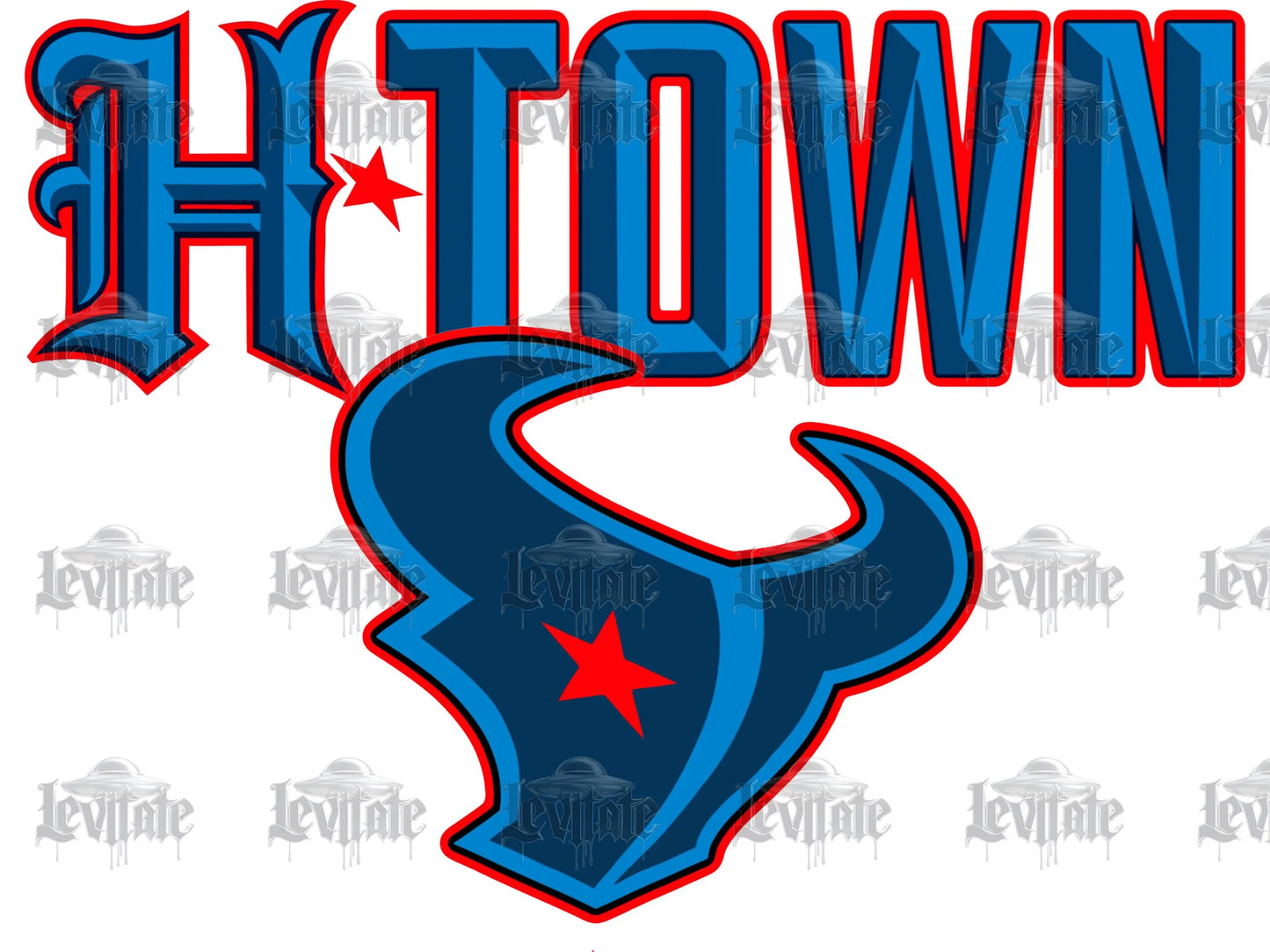 H-Town Logo PNG Design - 713 Houston Texans Fan Art for T-Shirts, Digital Download Sublimation, 3rd Coast Graphic